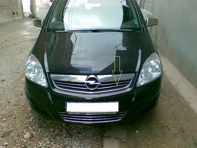 Накладки на решетку радиатора (нерж.)  6 шт  OPEL ZAFIRA B 2006 - 2012 ― PEARPLUS.ru